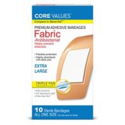 Harmon&reg; Face Values&reg; 10-Count Extra Large Advanced Antibacterial Fabric Bandage