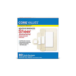 Harmon® Face Values™ 80-Count Antibacterial Sheer Adhesive Bandages Assorted