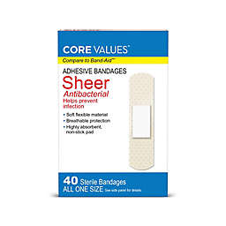 Harmon® Face Values® 40-Count 3/4-Inch Sheer Adhesive Fabric Bandage