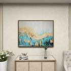 Alternate image 1 for Ridge Road D&eacute;cor Contemporary Abstract Painting in Wood Frame