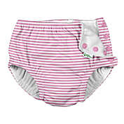 i play.&reg; by green sprouts&reg; Stripe Snap Reusable Swim Diaper in Pink