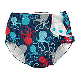 i play.® by green sprouts® Size 4T Octopus Snap Reusable Swim Diaper in Navy