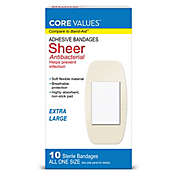 Harmon&reg; Face Values&trade; 10-Count Sheer XL Strip Adhesive Bandages
