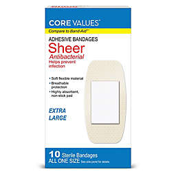 Harmon® Face Values™ 10-Count Sheer XL Strip Adhesive Bandages