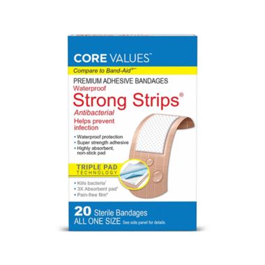 Harmon&reg; Face Values&trade; XL Waterproof Strong Strip Bandages. View a larger version of this product image.