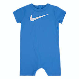Nike® Newborn Swoosh Romper in Blue