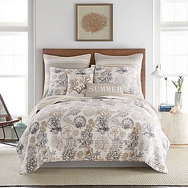 Levtex Home Caspian Sea 3-Piece Reversible King Quilt Set in Brown. View a larger version of this product image.