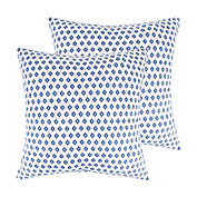 Levtex Home Vintage Blossom European Pillow Sham in Blue/White (Set of 2)