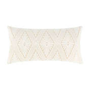 Levtex Home Lorrance Diamond Embroidered Oblong Throw Pillow in Natural
