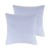 Levtex Home Wexford European Pillow Shams in Blue (Set of 2)