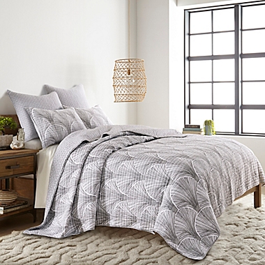 Levtex Home Wexford 2-Piece Reversible Twin/Twin XL Quilt Set in Grey. View a larger version of this product image.