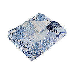 Levtex Home Reef Dream Quilted Reversible Throw Blanket in Blue
