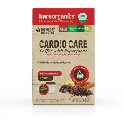 BareOrganics&reg; Cardio Care Coffee Pods for Single Serve Coffee Makers 12-Count