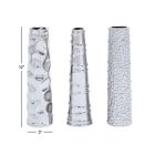 Alternate image 13 for Ridge Road D&eacute;cor 3-Piece Glam Ceramic Vase Set in Silver