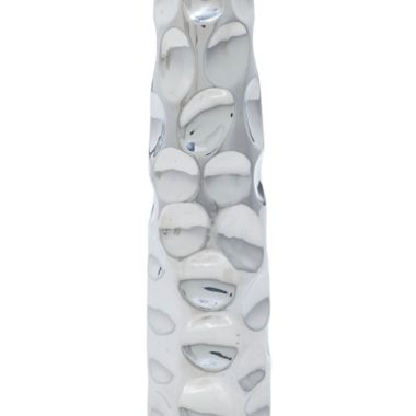 Ridge Road D&eacute;cor 3-Piece Glam Ceramic Vase Set in Silver. View a larger version of this product image.