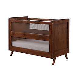 BreathableBaby Breathable Mesh 3-in-1 Convertible Crib in Walnut