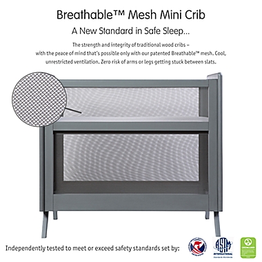 BreathableBaby Breathable Mesh 2-in-1 Mini Crib. View a larger version of this product image.