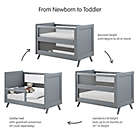 Alternate image 4 for BreathableBaby Breathable Mesh 3-in-1 Convertible Crib in Gray