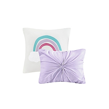 Urban Habitat Kids Callie 4-Piece Cotton Jacquard Pom Pom Twin Comforter Set in Lavender. View a larger version of this product image.