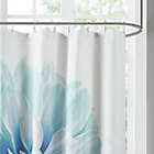 Alternate image 1 for Madison Park Norah Cotton Percale Shower Curtain in Aqua