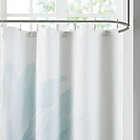 Alternate image 2 for Madison Park Norah Cotton Percale Shower Curtain in Aqua
