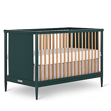 Dream On Me Clover 4-in-1 Convertible Island Crib in Olive. View a larger version of this product image.