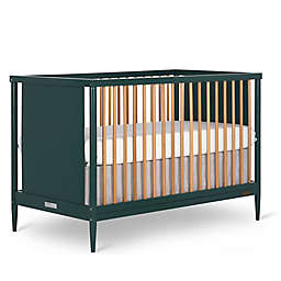 Dream On Me Clover 4-in-1 Convertible Island Crib in Olive