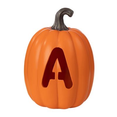 H for Happy&trade; LED Monogram Letter Pumpkin