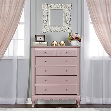 evolur&trade; Aurora 6-Drawer Tall Chest in Blush Pink Pearl. View a larger version of this product image.