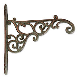 Zingz & Things® Ornate Cast Iron Planter Bracket in Antique Green