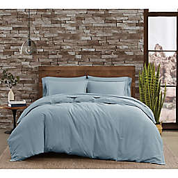 FRYE® Cotton Linen Blend 3-Piece King Duvet Set in Light Blue