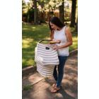 Alternate image 1 for Milk Snob&reg; Multi-Use Car Seat Cover in Cream/Grey Stripe