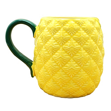 Pineapple Mug in Yellow. View a larger version of this product image.
