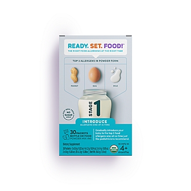 Ready, Set, Food!&trade; 30-Pack Early Allergen Introduction Stage 1 Mix-Ins. View a larger version of this product image.