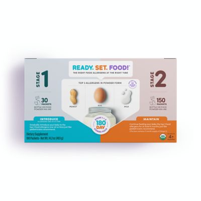 Ready, Set, Food!&trade; 180-Pack Early Allergen Introduction Stage 1 + 2 Mix-Ins