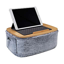UGG® Dawson Faux Fur Lap Desk in Ash Fog