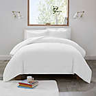 Alternate image 0 for UGG&reg; Devon 3-Piece Full/Queen Reversible Comforter Set in White Clipped Stripe
