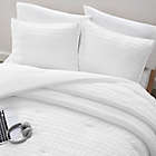 Alternate image 4 for UGG&reg; Devon 3-Piece Full/Queen Reversible Comforter Set in White Clipped Stripe