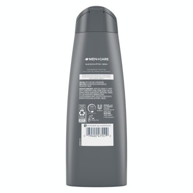 Dove&reg; 12 oz. Men+Care 2-in-1 Eucalyptus + Birch Revitalizing Shampoo and Conditioner. View a larger version of this product image.