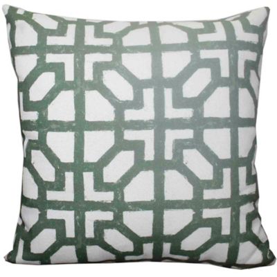 Everhome&trade; Mosaic Print Square Outdoor Throw Pillow in Green
