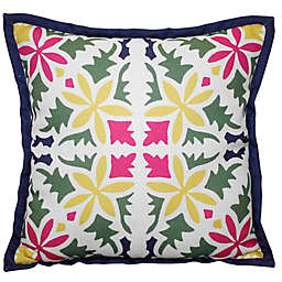 Everhome™ Tile Print Flange Square Outdoor Throw Pillow