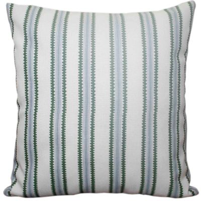Everhome&trade; Striped Square Outdoor Throw Pillow in Blue/Green