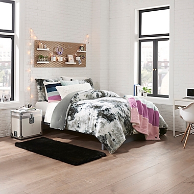 UGG&reg; Polar Tie Dye 2-Piece Full/Queen Comforter Set in Black. View a larger version of this product image.