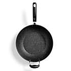 Alternate image 4 for Starfrit The Rock Nonstick 13-Inch Aluminum Stir Fry Pan with Helper Handle