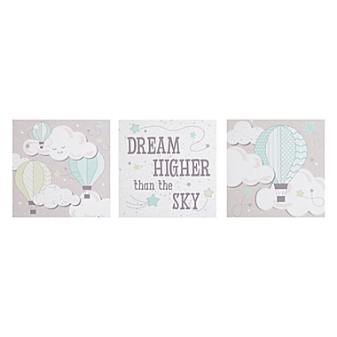 Sammy &amp; Lou Starry Dreams 3-Piece Canvas Wall D&eacute;cor Set. View a larger version of this product image.