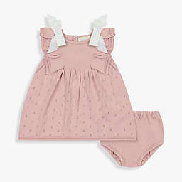 Clasix Beginnings™ by Miniclasix® Newborn Sweater Dress and Panty Set in Mauve