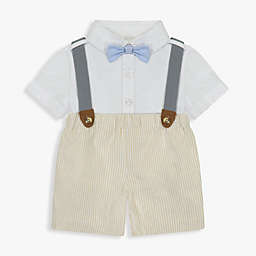 Clasix Beginnings™ by Miniclasix® Size 9M 3-Piece Short with Suspenders Set