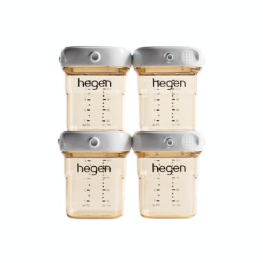 Hegen 5 oz. PCTO Breast Milk Storage Bottles in Amber (4-Pack). View a larger version of this product image.