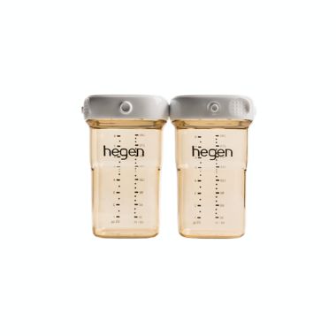 Hegen 8 oz. PCTO Breast Milk Storage Bottles in Amber (2-Pack). View a larger version of this product image.