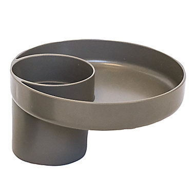 My Travel Tray&trade; Cup Holder and Tray in Grey. View a larger version of this product image.